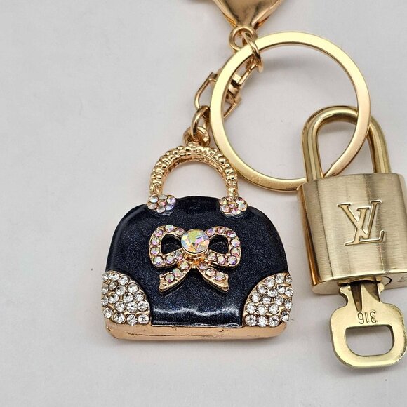 Authentic Louis Vuitton Lock & Key with unbranded Bagcharm, Keycharm, Keychain - Picture 4 of 7